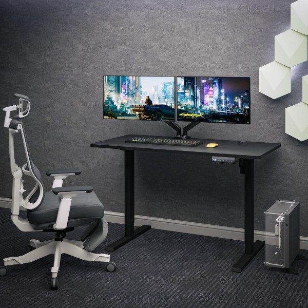 Фото - Стіл з електрорегулюванням висоти Mealux PowerDesk Energy Black (EVO-201 Energy B/B)